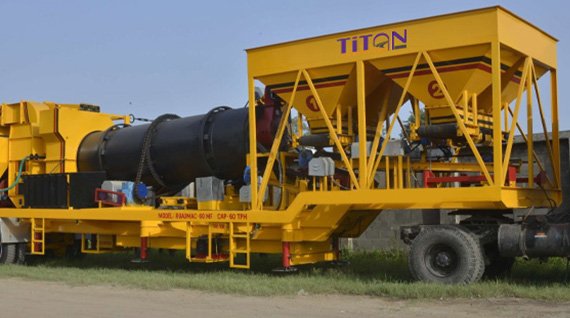 Mobile Asphalt Drum Mix Plant